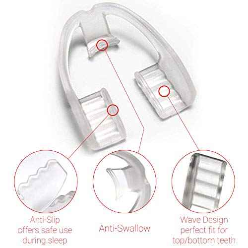 Anti Teeth-Grinding Dental Guard-Ready to use-No Boiling or Molding, Slim, Sleek and Comfortable Works for Upper and Lower Jaw, relieves pain and corrects TMJ and Bruxism