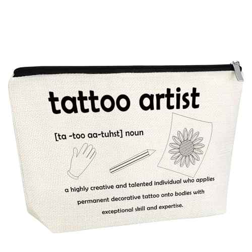 Tattoo Artist Gifts Makeup Bag Appreciation Gift For Tattooist Cosmetic Bag Tattoo Gift Tattoo Lover Gift Friendship Gift For Tattoo Lover Thank You Gift Christmas Birthday Gifts For Women Tattooist