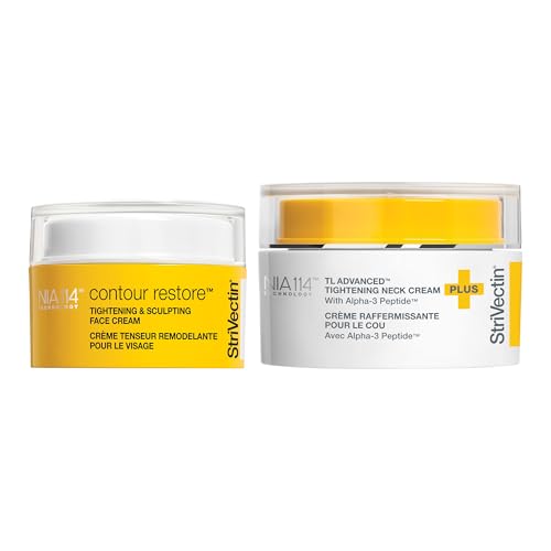 StriVectin Contour & Tighten Lifting Duo: TL Advanced Neck Cream PLUS & Face Sculpting Cream | Visibly Lift, Firm, and Restore Fullness to Face, Neck, & D?collet? (2x 1.7 oz)