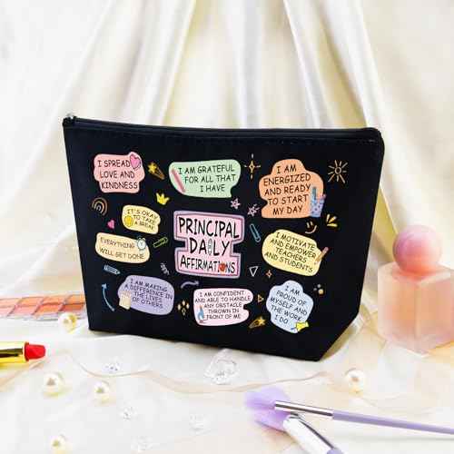 Principal Appreciation Gifts for Women Assistant Principal Gifts for Women National Assistant Principals Week Teacher Appreciation Day Birthday Retirement Daily Affirmations Makeup Bag