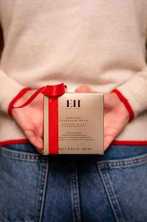 Emma Hardie 100ml Moringa Cleansing Balm with Cleansing Cloth Set, No-Rinse Formula Removes Face & Eye Make Up, Moisturizes & Hydrates the Skin, Natural & Cruelty Free, Vegan & Cruelty Free