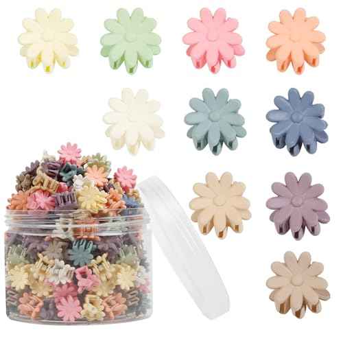 150Pcs Mini Daisy Flower Hair Clips for Women Cute Small Hair Clip Colorful Baby Hair Clips Mini Claw Clips Toddler Hair Accessories for Girls
