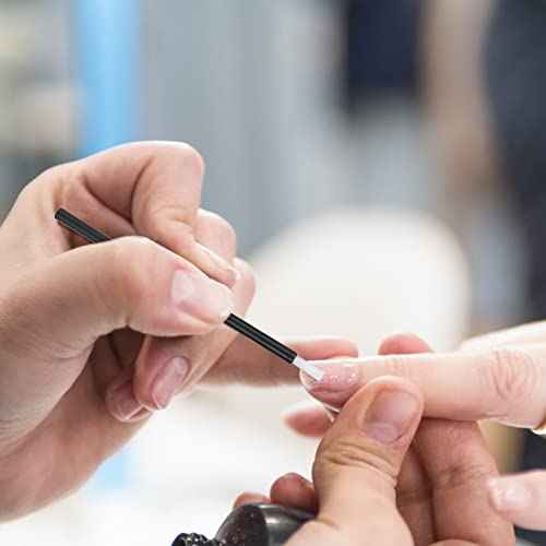 G2PLUS 100Pcs Lip Brush, Black Lip Gloss Wands, Nylon Lipstick Gloss Applicator, Disposable Nail Brushes for Makeup, PYO Cookie Paint, Nail Art, Painting, Detail Brush