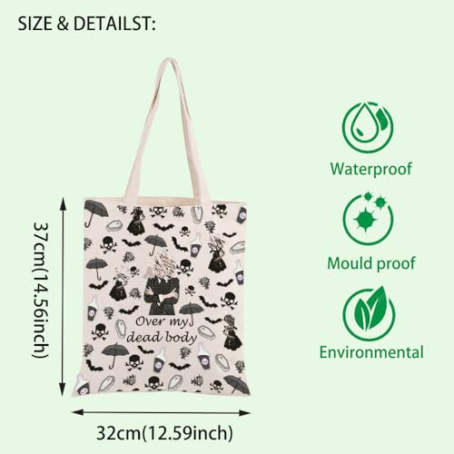 FOTAP TV Show Inspired Makeup Bag TV Show Movie Merch Cosmetic Bag AD Fans Gift Over my dead body Makeup Bag (dead body tote)