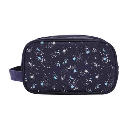 Bioworld Night Sky Dual Compartment Navy Toiletry Cosmetic Kit