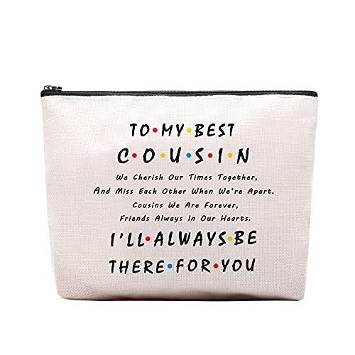 Gifts for Cousin Funny Makeup Bag Cousin Gifts For Women Friend Travel Makeup Pouch