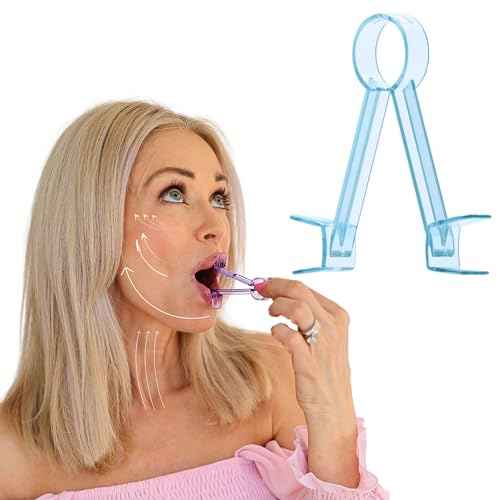 Lip Plumper Device | Non-Invasive Lip Plumping Device, Pain-Free | 60-Second Daily Exercise for Fuller Lips, Defined Jawline & Firmer Skin, MADE IN USA (Sky Blue)