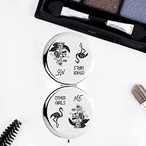 HnoonZ Teenage Girls Gifts,Christmas Gifts for Teenage Girls,Girls Zipper Makeup Bag Cosmetic Pouch,Teenage Girls Travel Toiletry Pouch Organizer Bag,Girls Mini Compact Mirror