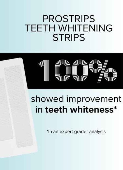 Prostrips - 12 Shades Whiter Teeth - 56 Enamel Safe REMINERALIZING Gentle Strips – 97% Had No Sensitivity - Bonus Size