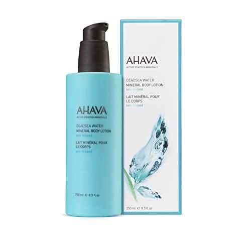 AHAVA Dead Sea Water Mineral Body Lotion - All Day Hydration, Helps Fight Dehydration, Refines Skin's Texture, Enriched with Exclusive Osmoter, Aloe Vera & Witch Hazel, 8.5 fl.oz