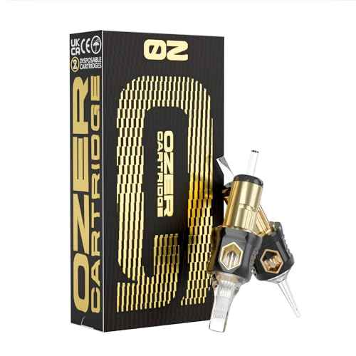 OZER Tattoo Cartridge - #1009RM(0.30mm) 20Pcs Disposable Tattoo Needles with Membrane Safety Cartridges for Tattoo Round Liner