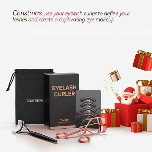 Eyelash Curler with Comb, Professional Volumizing Lash Lift Kit Lash Curler with Refill Pads for Home & Travel Uses, Rose Gold