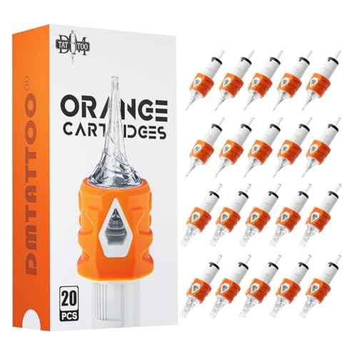 Tattoo Needles 20PCS Disposable Round Liner Cartridges 1203RL Professional Needles for Lining Work Fits Most Tattoo Machines