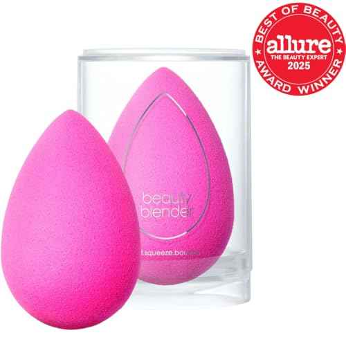 Beautyblender¢ç | Original Pink Beauty Blender Makeup Sponge, Super-Soft Foam Easily Blends Foundations, Powders & Creams, Made in USA, Reusable, Washable, Streak Free Application, Vegan, Cruelty Free