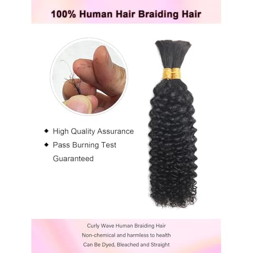 Boho Braiding Hair Bulk - 100g Micro Braiding Bundles: Human Hair Without Wefts