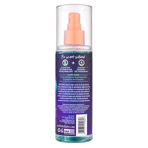 Tree Hut Aurora Nights Fragrance Mist, Hydrating, Alcohol-Free Formula, Cozy Scent with Warm Pistachio and Toasted Marshmallow Notes, 6 fl oz
