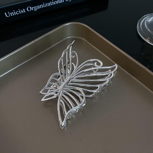 Metal Butterfly Hair Accessories - Non-slip Strong Hold Hair Claws, Fashion Clips for Women and Girls