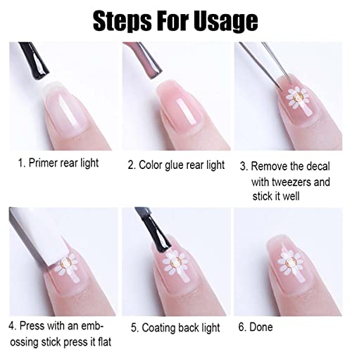 4 Sheets Christmas Nail Art Stickers Decals 3D Cute Animal Christmas Tree Snowflake Candy Self Adhesive Nail Design Nail Decals Xmas Nail Stickers for Women DIY Xmas Party Nail Decoration