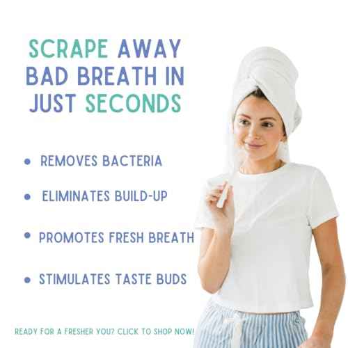 Ergonomic Tongue Scraper - Dentist-Developed Tongue Cleaner for Adults - Gentle Stylish Tongue Scrubber for Oral Care, Dental Hygiene - Large