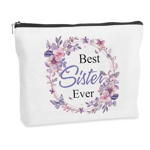 Mothers Day Gifts for Sister Birthday Graduation Valentines Day Galentines Easter Halloween International Womens Day Christmas Stocking Stuffers Meaningful Makeup Bag Best Gifts Ideas for Sister