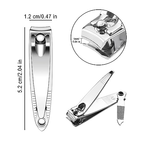 100 Pack Stainless Steel Nail Clippers Bulk, Bulk Nail Clippers with File for Homeless Individually Wrapped, for Homeless,Shelter, Air Bnb, Hotel (100 PCS)