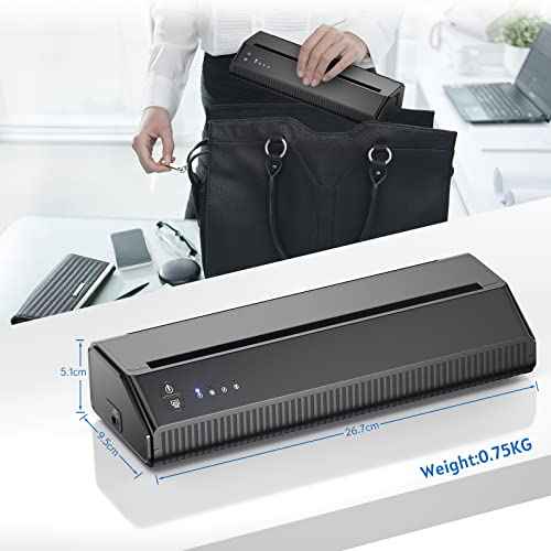 BIOMASER Tattoo Printer Wireless Tattoo Stencil Printer for Tattooing Tattoo Transfer Stencil Machine with 10pcs Transfer Paper, for Artists, Thermal Copier Compatible with Smartphone and Tablet