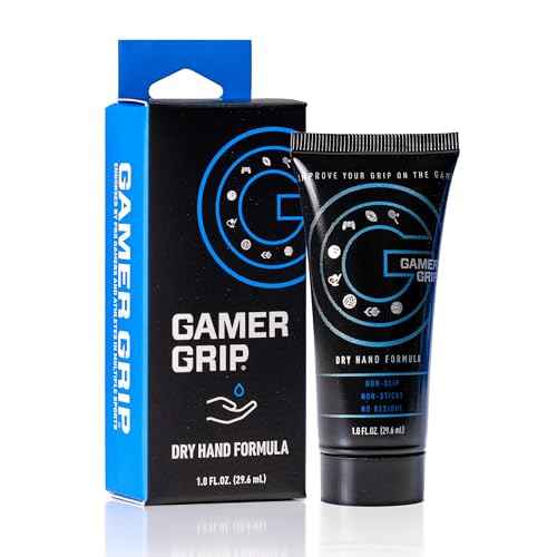 Gamer Grip: Stops sweat on hands & feet - Improves performance - Total Grip Solution endorsed by worlds top athletes in multiple sports + pro gamers. Leading dry hand formula for Hyperhidrosis