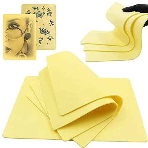 3MM Tattoo Skin Practice - SOTICA 6PCS 3MM Fake Skin 12x8" Thick Tattoo Practice Skins Soft Silicone Tattoo Fake Skin 3mm Tattoo Practice Skin for Tattooing Piel Sint?tica Para Tatuar Tattoo Supplies
