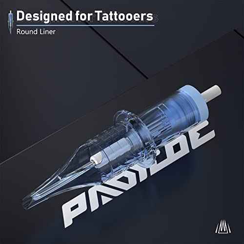Padieoe Tattoo Cartridge Needles, 20pcs 9RL Tattoo Needles Cartridge Standard Tattoo Cartridge Needles Round Liner Tattoo Needle for Tattoo Machine Pen (1209RL)