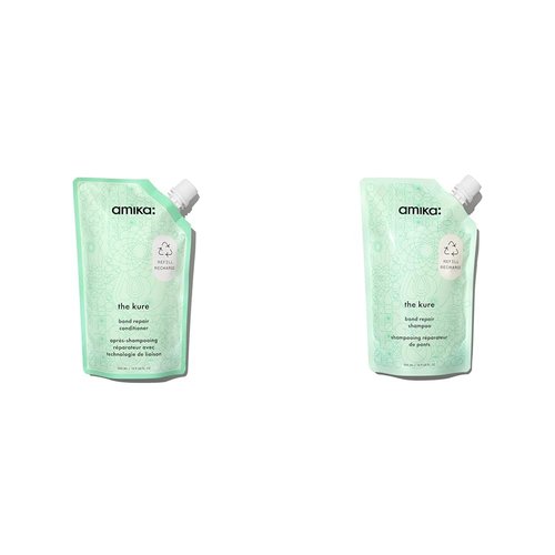 Amika the kure bond repair conditioner & shampoo bundle, 500ml each