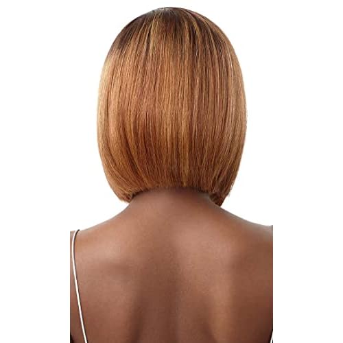 Outre Mytresses 100% Unprocessed Human Hair Custom Colored HD Lace Front Wig - LETISHA (Color:Natural Black)