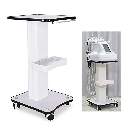 3-Tier Rolling Esthetician Cart with Storage Trays, 88lbs Capacity Aluminum Mobile Beauty Salon Trolley Cart with Locking Wheels