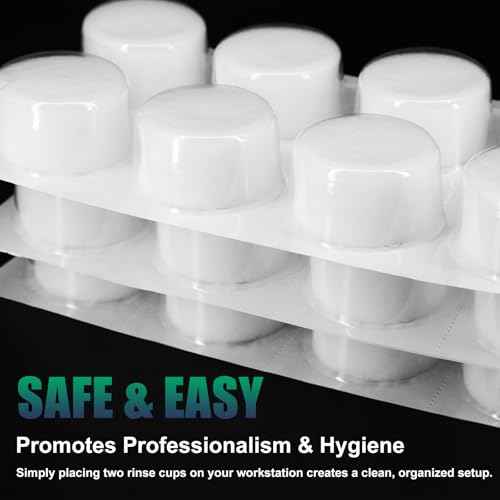 24 Pcs Disposable Dip Cups Tattoo Cartridge Needles Dip Foam Professional Rinse Cup Tattoo Cleaning Supplies