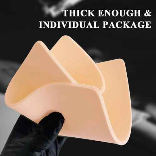 3MM Tattoo Practice Skin Transfer Paper Kit - Anghie 3pcs Fake Skins 3MM Thick with 10pcs Transfer Paper for Beginners & Artists Tattoo Supplies