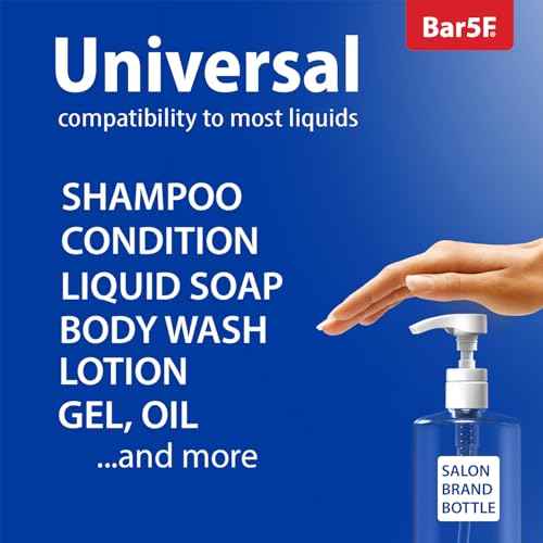 Universal Shampoo/Conditioner Pump for Bottle, 1 L/33.8 oz., Piece 2 White