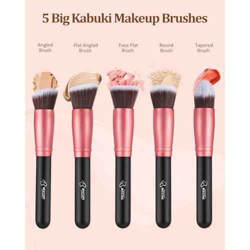 BESTOPE PRO Makeup Brushes 16 Pcs Makeup Brush Set, Blending Brush for Foundation, Premium Synthetic Powder Concealers Makeup Brushes for Eyes and Face, Eye Shadows Brushes, Eyeliner Make Up Brushes