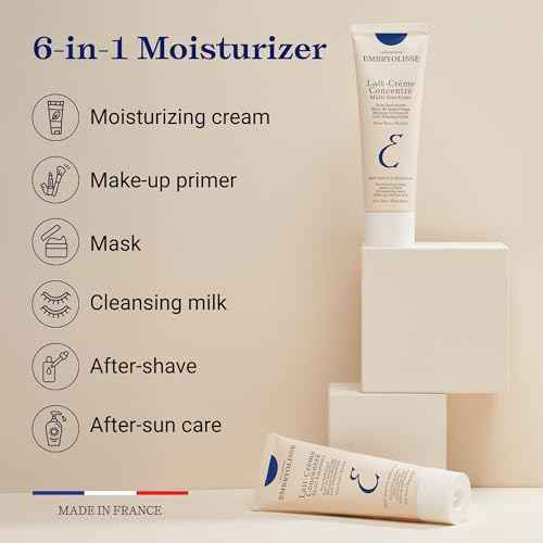 Embryolisse Lait-Cr?me Concentr?, Multifunction Daily Face Moisturizer and Makeup Primer, Suitable for All Skin Types. French Face Cream With Shea Butter & Aloe Vera