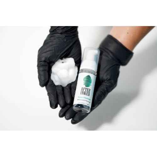 After Inked Tattoo & Piercing Aftercare Foam Cleanser - Quality Wash Soap Cleanser for Tattoos, Body Modifications and Piercings including Ear, Nose and Belly Button Foam Bottle, 1.7 oz