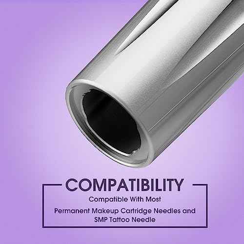 INKin Tattoo Gun for Beginners, Permanent Makeup Rotary Tattoo Machine Liner and Shaders (TH014 Silver)