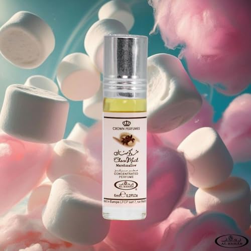 Al-Rehab Choco Musk Marshmallow & Pistachio 6ml (0.2 oz) | Sweet Gourmand Fragrance | Chocolate, Vanilla, Fruity & Nutty Scents | Long-Lasting Roll-On Fragrance Oils (Bundle)