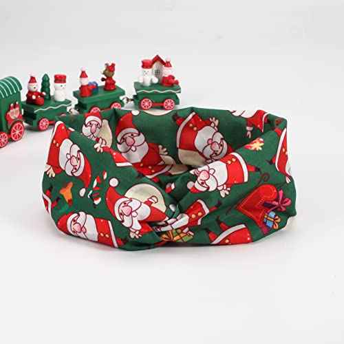 6 Pack Christmas Knotted Headbands for Women Gils Snowman Yoga Twist Workout Hair Accessories Gifts
