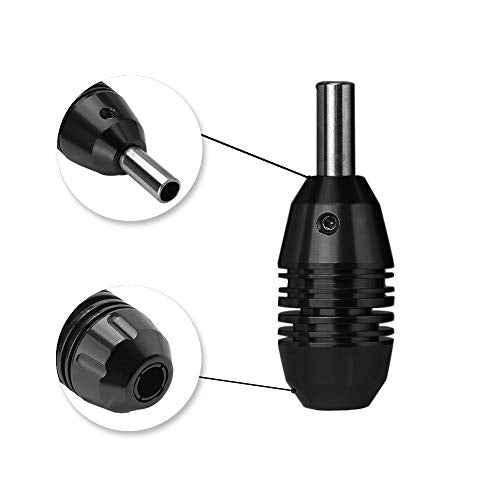 ATOMUS 24mm Tattoo Grip Handle - Aluminum Screw Lock Tattoo Needle Grip 2mm Thread - Non Slip Tattoo Machine Grip for Artists
