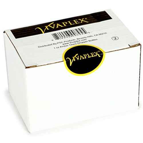 Vivaplex, Amber, 4 oz Glass Bottles, with Glass Eye Droppers - 2 pack
