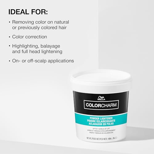 COLORCHARM Powder Hair Lightener | Up to 7 Levels of Lift | Dust Free | Packaging May Vary