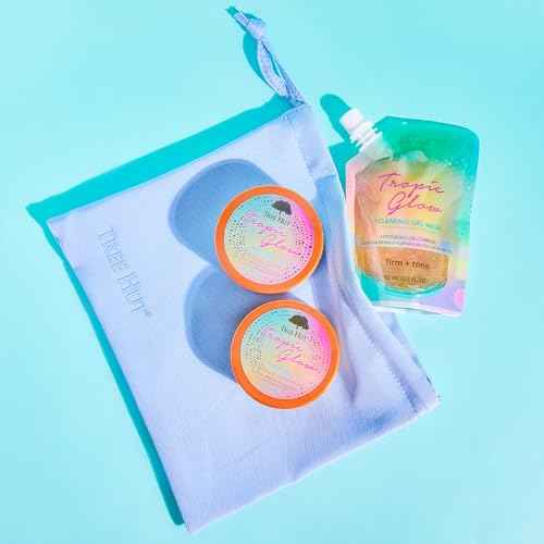 Tree Hut Glitz & Glow On the Go Travel Kit, Tropic Glow Body Care Gift Set, Exfoliating & Hydrating Self Care Essentials, Perfect Skincare Holiday Gift & Stocking Stuffer