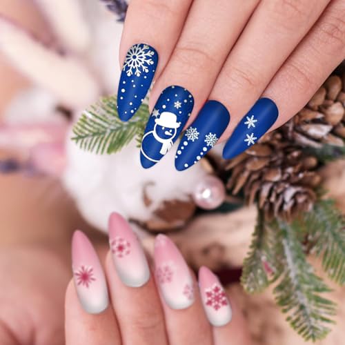 6Pcs Winter Snowflake Nail Art Stamping Plate Kit Christmas Assorted Snowflake Nail Art Plate for Xmas DIY Print Manicure Salon Studio