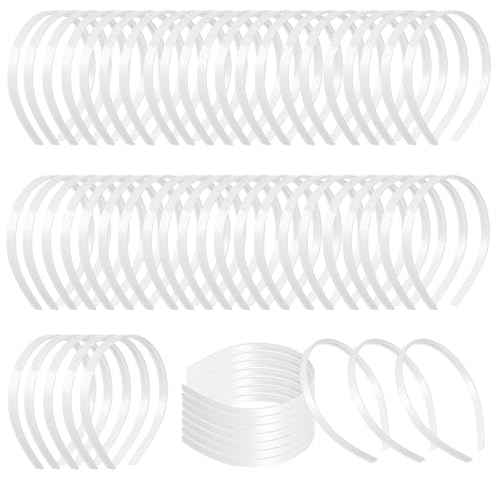 100 Pcs Bulk Headbands White Hair Band for Women Plastic Headband with Teeth for Girls Plain Hair Accessories Christmas Craft Plastic Headbands for DIY