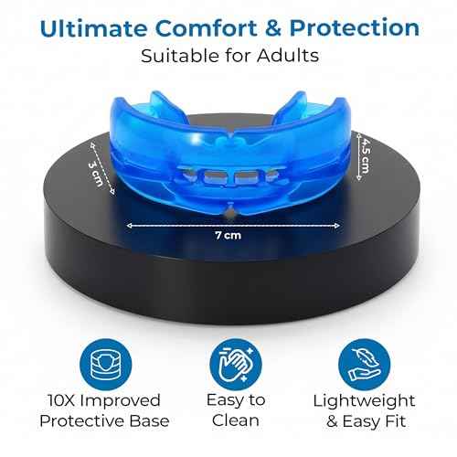 Reviv Mouth Guard for Grinding Teeth at Night | Food-Grade Silicone Night Guard | Bite Guard for Teeth Clenching Nighttime Protection During Sleep for Men & Women as Anti Jaw Clenching (Large Adults)
