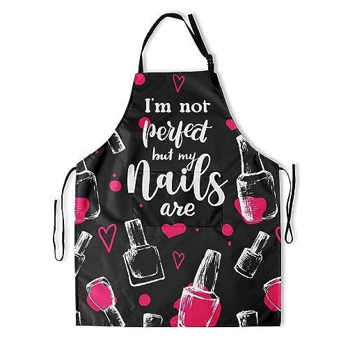 Giwawa Hairstylist Aprons for Women Funny Hair Cutting Aprons for Salons Home