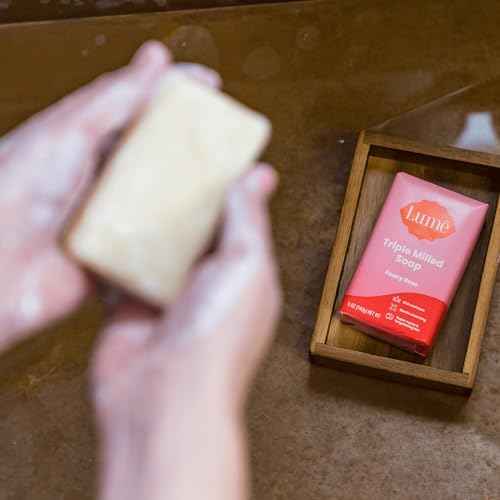 Lume Whole Body Deodorant And Soap - 2.6 Ounce Smooth Solid Stick With 72 Hour Odor Control and 5 Ounce Triple Milled Soap - Aluminum Free, Baking Soda Free and Skin Loving (Peony Rose)